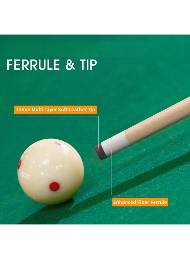 LAMAY Pool Cue Stick/Billairds cue Stick Billiard House Cue Sticks Hardwood Billiard Cue Sticks (Size : 4pcs) - Image 3