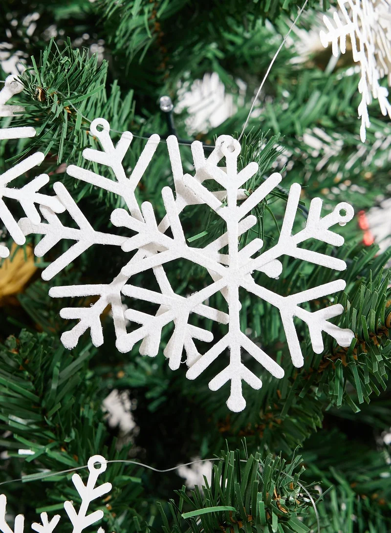 Ginger Ray Garland - White Glitter Snowflake