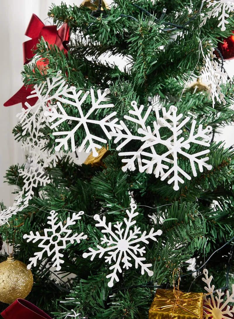 Ginger Ray Garland - White Glitter Snowflake