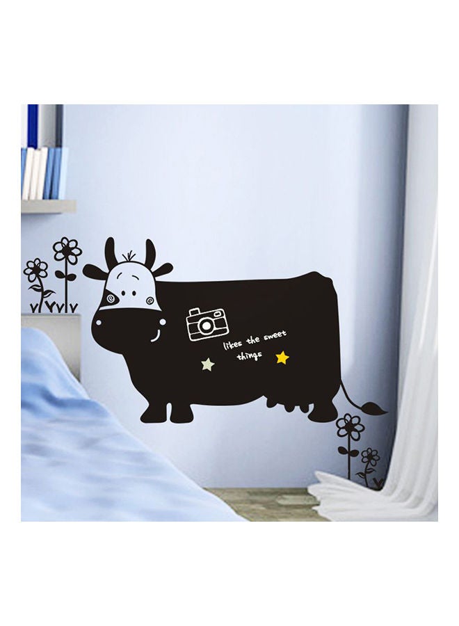 NIBEMINENT Cartoon Cow Wall Sticker Black/White/Yellow 60x90cm  - Image 1