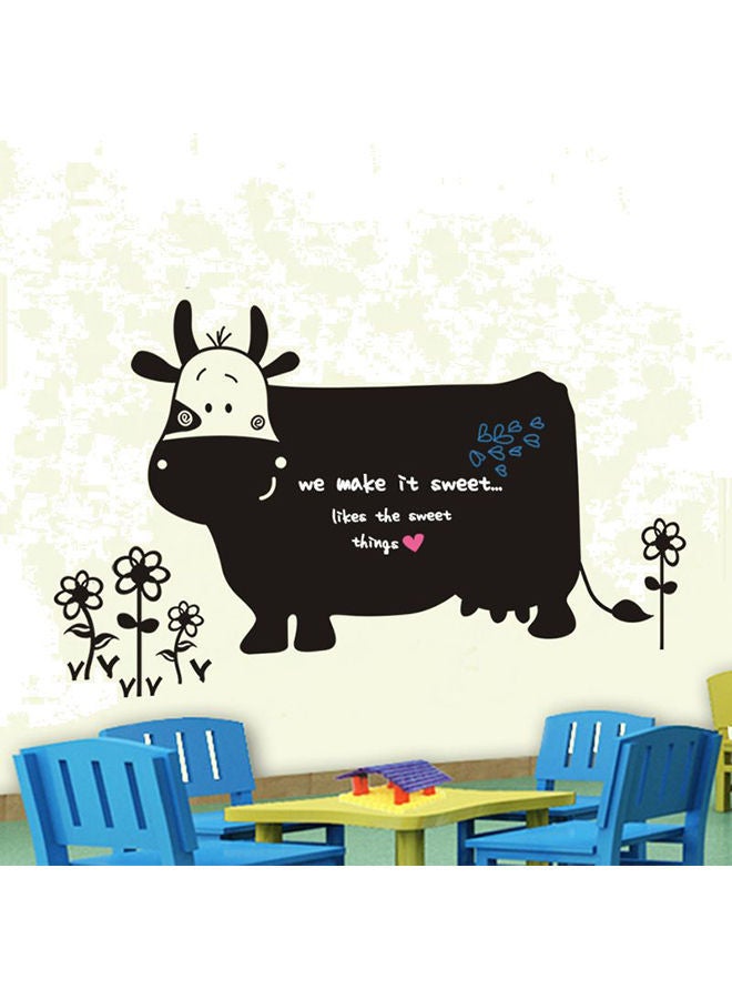 NIBEMINENT Cartoon Cow Wall Sticker Black/White/Yellow 60x90cm  - Image 2