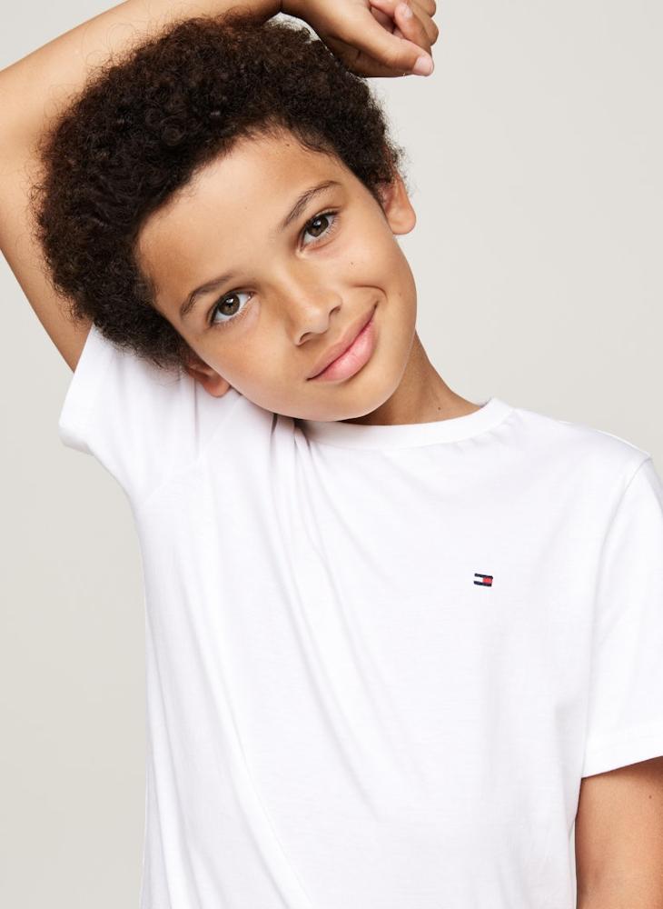 TOMMY HILFIGER Kids 2 Pack Short Sleeve T-Shirt  - Image 3
