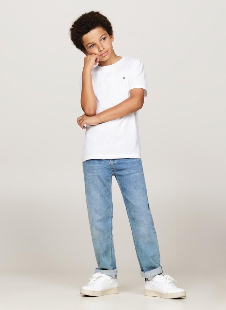 TOMMY HILFIGER Kids 2 Pack Short Sleeve T-Shirt  - Image 4