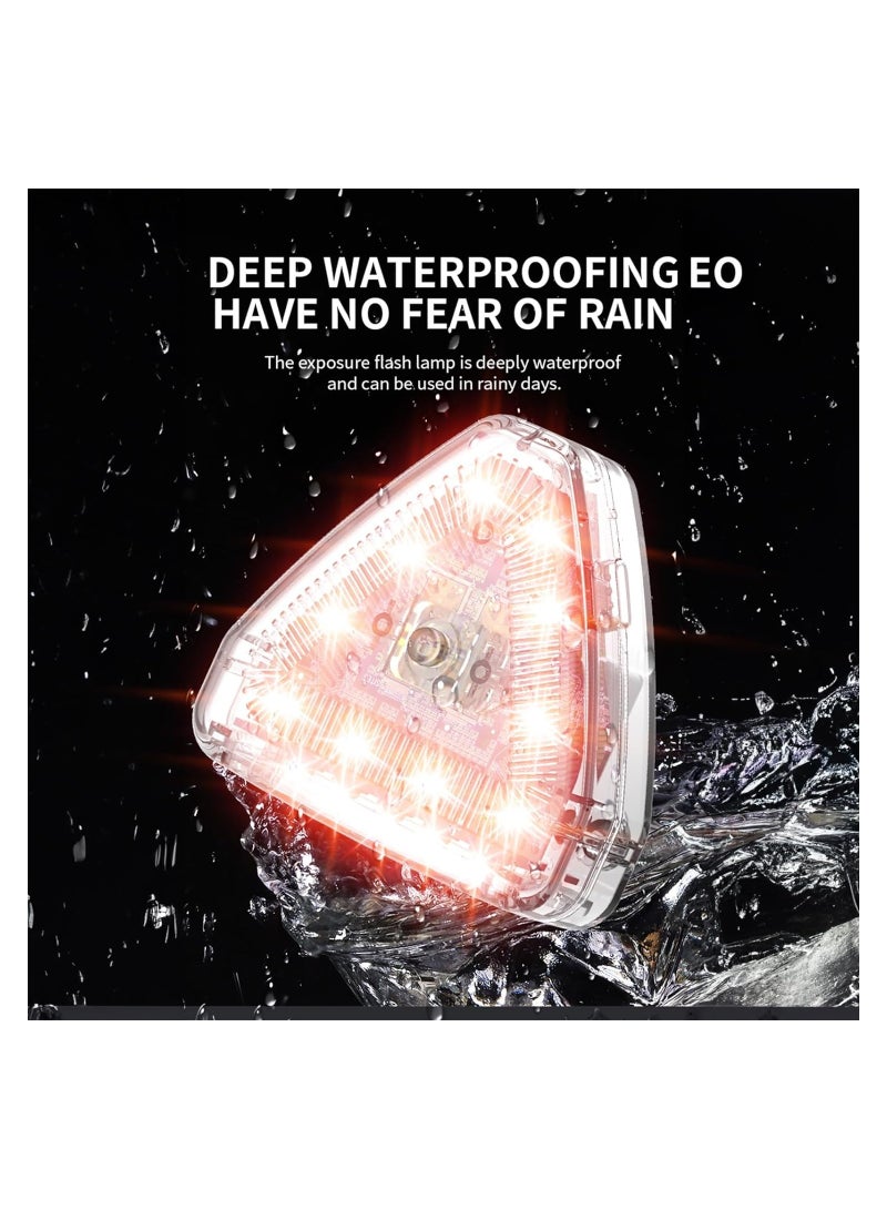 SYOSI 2PCS Wireless LED Strobe Light with Remote, High Brightness 7 Colors USB Rechargeable Flashing Lights for Car, Trucks, Motorcycle, Bike, Vehicles, Drone, Riding Anti-Collision Night Signal (Upgraded) - Image 3