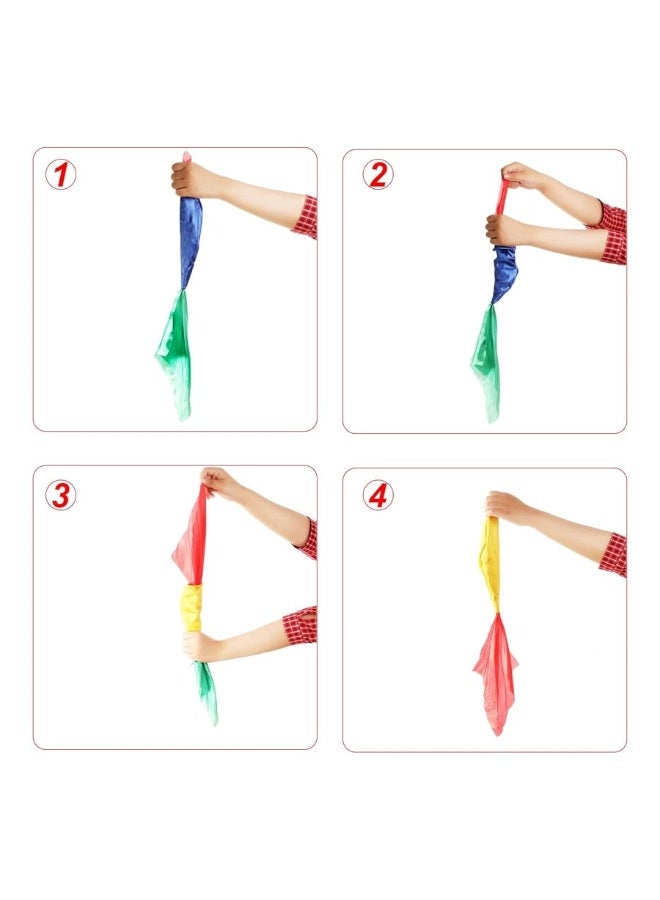 Hestya Scarves Color Changing Silk Hanky Props Scarf for Trick Streets(2 Pieces) - Image 3