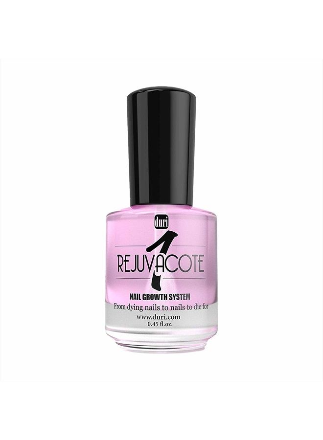 Rejuvacote 1 Nail Growth System - Original Maximum Strength Formula - Nail Strengthener and Nail Growth - Base and Top Coat - 0.45 fl. oz.