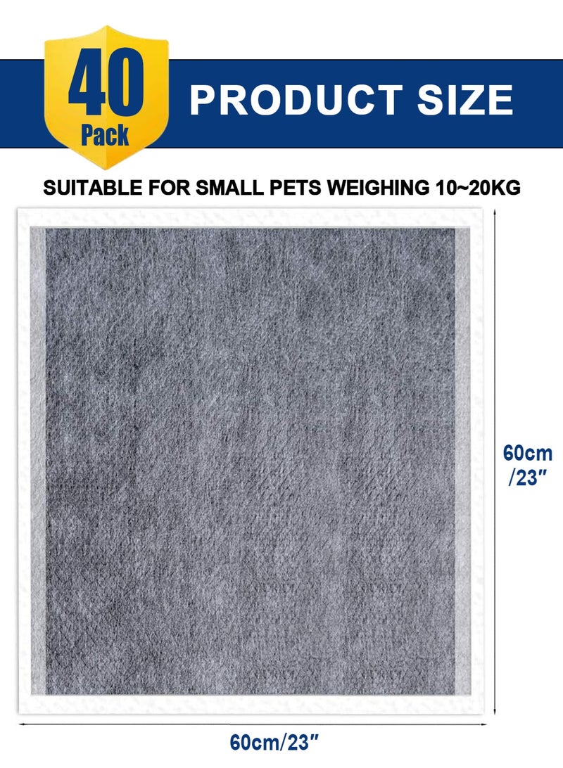 URbazaar Charcoal Dog Pee Pads Large 23“x23”, Puppy Pads L 30 Count, Potty Pads for Dogs, Disposable Urine Bed Pads for Odor-Control, Large Piddle Underpads, Training Liners for Housebreaking - Image 4