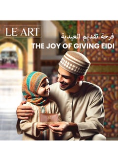 LeArt Large Leather Eid Envelopes - Eid Mubarak Envelopes | Eid Envelopes | Eid Decorations | Eid Envelopes for Kids (Large Set of 5 Multicolor)  - Image 4