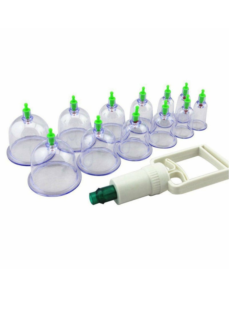 The Islamic Hijama Cupping Set Of 12 Cups With Suction Device Different Sizes
