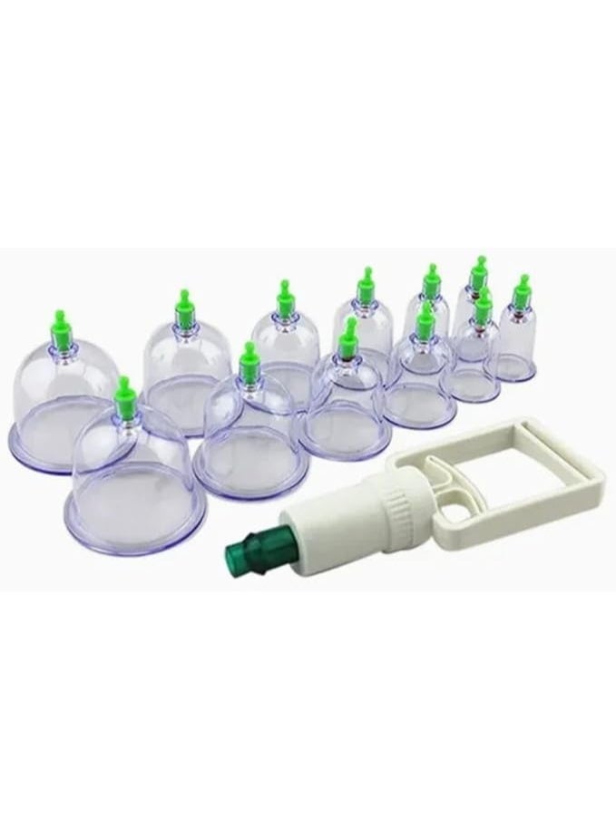 The Islamic Hijama Cupping Set Of 12 Cups With Suction Device Different Sizes - Image 4