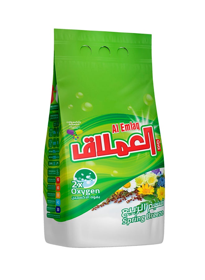 Al Emlaq Powder Detergent For Automatic Machine Spring Breeze Bag  - Image 1