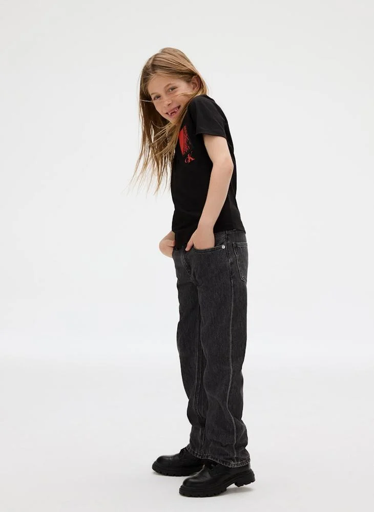 Calvin Klein Jeans Kids Logo Crew Neck T-Shirt