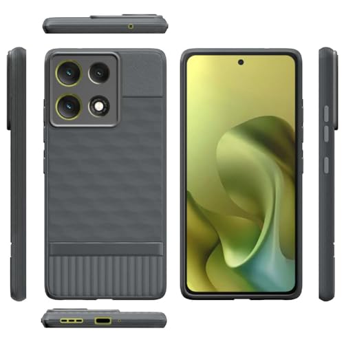 Casotec Shockproof Case for Motorola Moto G86 5G / G86 Power 5G | Full Camera Protection | TPU Flexible Back Cover for Motorola Moto G86 5G / G86 Power 5G (Graphite Grey) - Image 3