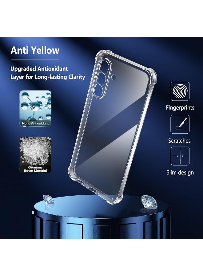 Clear Silicone Case for Samsung Galaxy A57 5G with Shockproof Protective Corners, Thin Soft Transparent Protective Flexible TPU Transparent Mobile Phone Case Scratch-Resistant Case Cover - Image 2