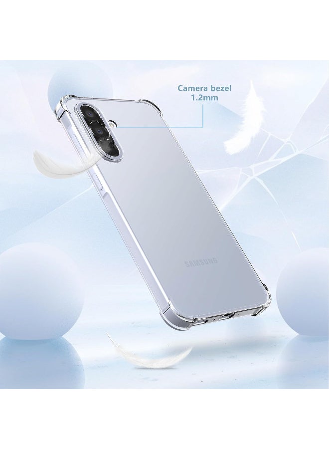 Clear Silicone Case for Samsung Galaxy A57 5G with Shockproof Protective Corners, Thin Soft Transparent Protective Flexible TPU Transparent Mobile Phone Case Scratch-Resistant Case Cover - Image 5