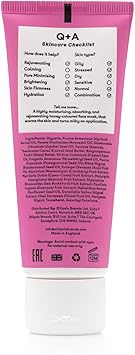 Q+A QA Vitamin ACE Warming Gel Mask An Antioxidant Rich Face Mask Packed with Super Food Ingredients 75ml - Image 4