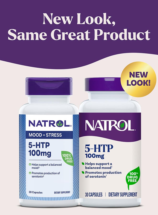 Natrol 5-HTP, Time Release, 200mg - 30 Tablets Packaging May Vary - Image 3