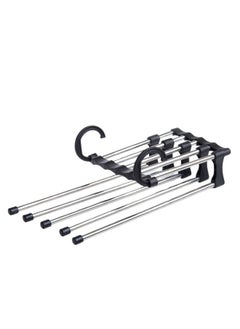 5 in 1 Pants Rack Hangers Space Saving Stainless Steel Steel Pack of 1 Hangers Trousers - pzsku/Z47CA7D4CCD210D63E452Z/45/_/1703401711/5a9e7536-0ad3-4dbb-ad18-ee81c29cf4b5