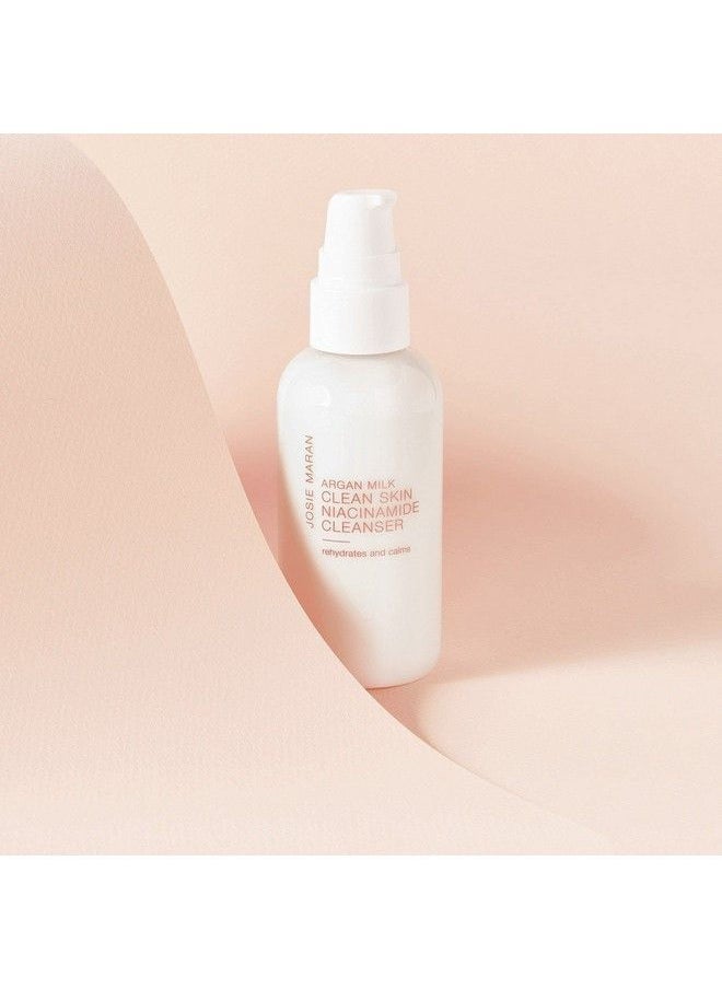 josie maran - Argan Milk Clean Skin Niacinamide Cleanser Dissolves Makeup Without Chemcails (118 Ml ;4 Fl. Oz.) - Image 1