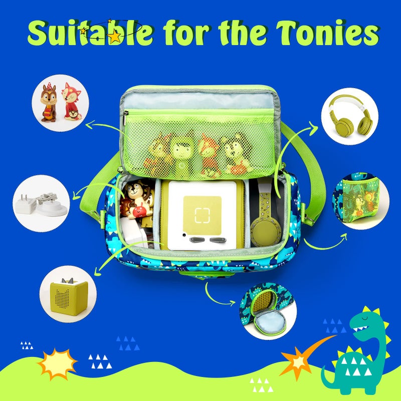 MaidMAX Portable Carrying Case Compatible with Tonies Kids Audio Player Starter Set and Tonies Figures Characters, Carrying Box for Boy Girl, for Tonies Audio Player, Headphones, Charging Station etc - Image 2