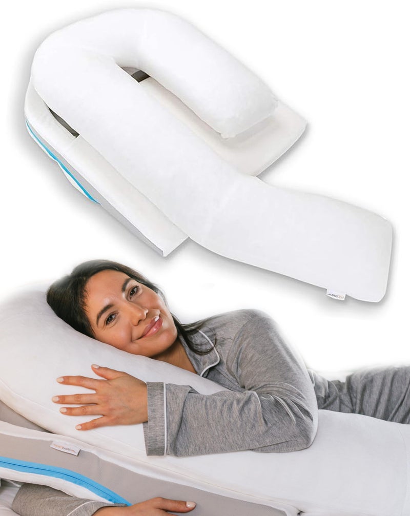 MedCline Shoulder Relief System Bed Wedge Pillow for Shoulder Pain Relief Therapeutic Body Pillow with Insert and Covers Inclined Sleep Position with Arm Pocket SmallMedium for 59 and Under - Image 3
