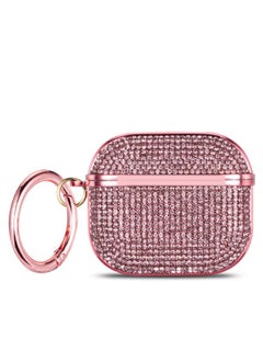 Crystal Diamond Flash Diamond For AirPods 1/2 Generation Protective Case Pro2 Bluetooth Headset Protective Case 3 Generation 4 Colorful Cross-border-Color:Crystal Diamond-Pink-Model:AirPods Pro【2019】