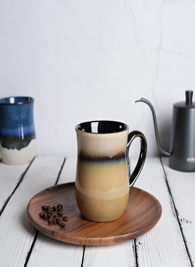Bosmarlin Large Ceramic Coffee Mug, 20 Oz, Big Tea Cup for Office and Home, Dishwasher and Microwave Safe(20 Oz, Walnut) - Image 4