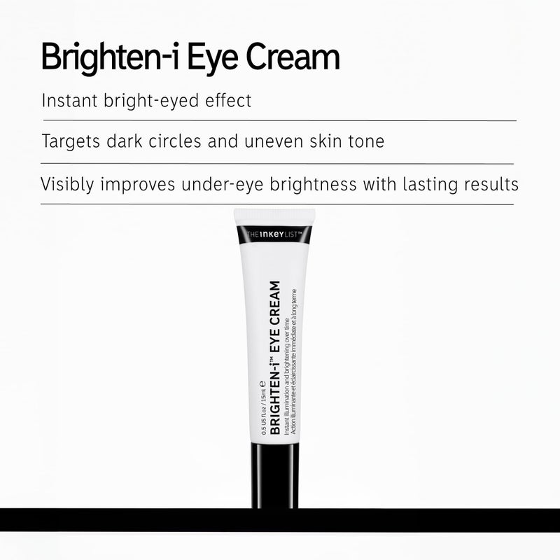 The INKEY List Brighten-I Eye Cream, Under-Eye Cream Helps Reduce Appearance of Dark Circles and Boost Skinâ€™s Glow, Makeup Under-Eye Primer, 0.50 fl oz - Image 2