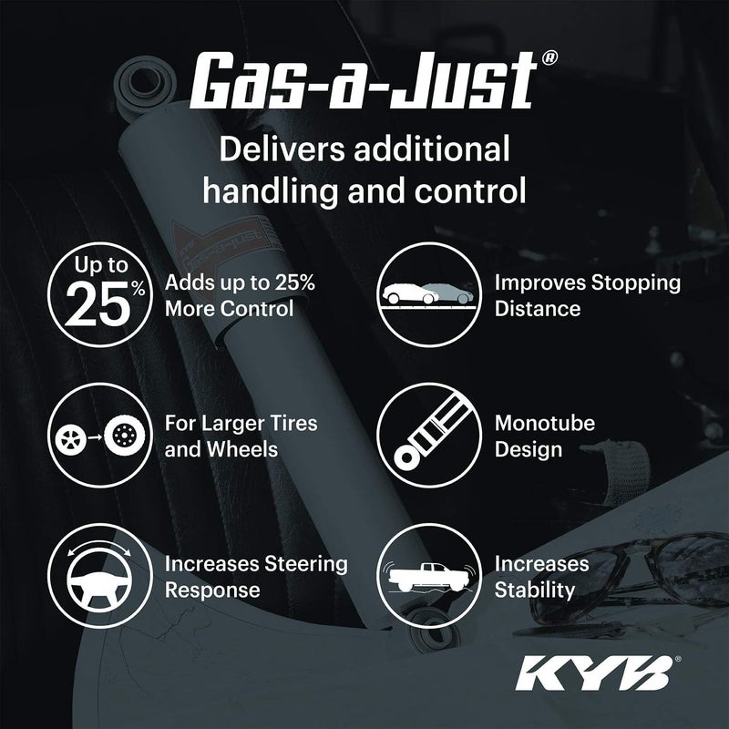 KYB KG3198 Gas-a-Just Monotube Shock Absorber - Silver - Image 4