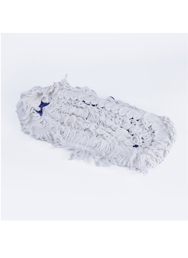 Oaxy - Cotton Flat Mop with Angle Adjustable Handle Full Set - 40x110cm Blue - Image 1