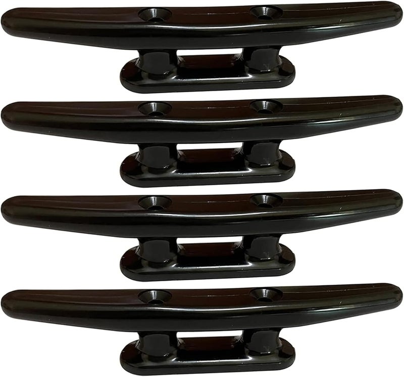 Trafu Boat Cleat Black Nylon Dock Cleat Kayak Cleat,3inch,4 inch,5 inch,6 inch,8 inch,4pack with Fasteners - Image 1