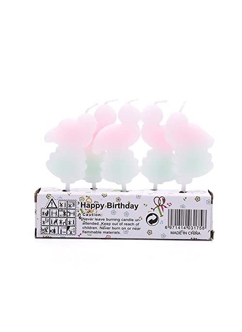 Funcart Funcart Pink Green Flamingo Cake Topper Candle5pcsPack  - Image 5