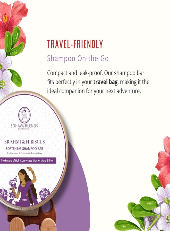 Vriksha Veda All-Natural Shampoo Bar for Dry & Frizzy Hair | Brahmi & Hibiscus | Sulphate-Free, Paraben-Free, Eco-Friendly, Plastic-Free, Sustainable Hair Care (60 gm) - Image 5