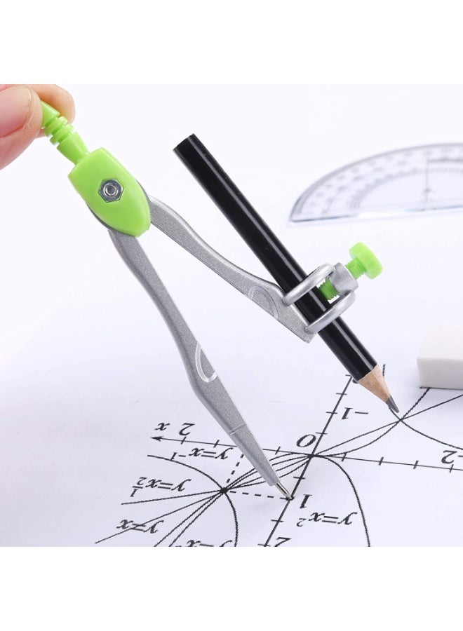 مجموعة من 10 مجموعات من الهندسة الرياضية ، والحاكم ، البوصلة مجموعات ، آمنة ودائمة ، مجهزة مربع الدفاع ، بما في ذلك الحاكم ، منقلة ، ممحاة ، البوصلة ، قلم رصاص ، الخ ، ومناسبة للمدارس ، اللوحة ( الأخضر ) - Image 3