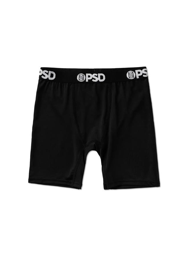 PSD Youth Boy's Basic Essentials Boxer Briefs - Breathable and Supportive Kids Underwear with Moisture-Wicking Fabric, Solids 3 Pack - Black, S - Image 3