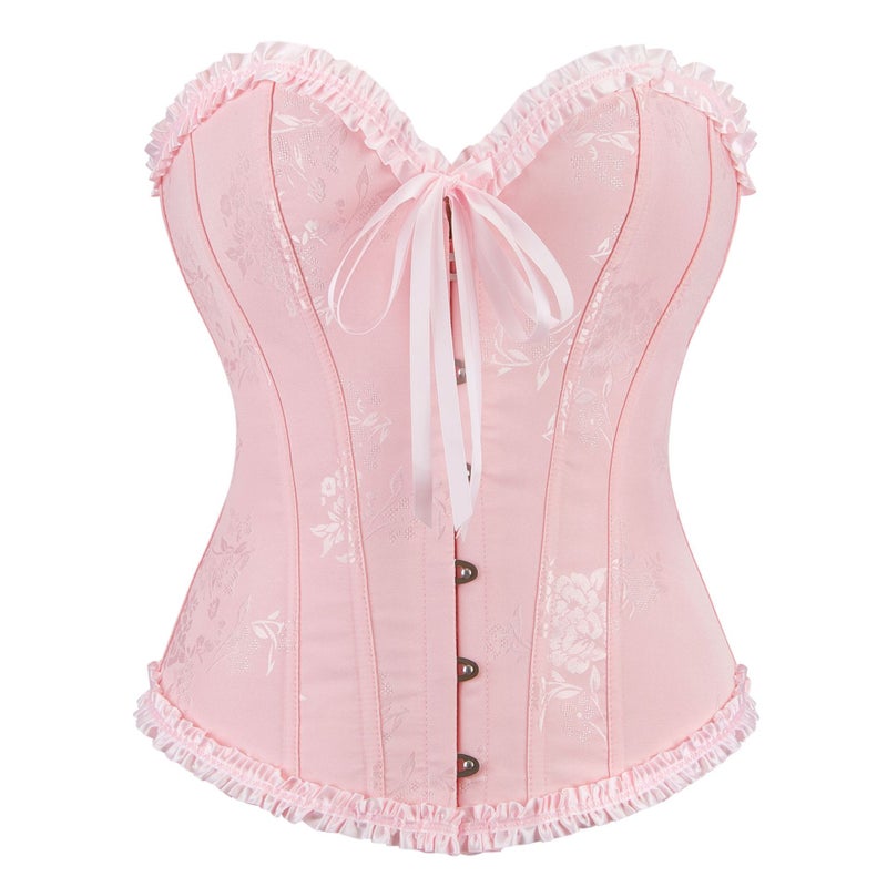 New Multicolor Lace Corset Top Chest Push-Up Waist Corset Belly-Tinting Base Shaper - Image 1