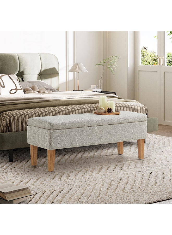 Home Box Carol Fabric Bench with Storage 40.5 x 45.5 x 117 cm - Image 1