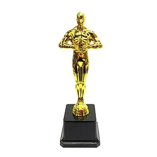 EBTOYS Gold Award Trophies for Party Celebrations, Ceremony, Appreciation, Awards for Teachers and Students, 2-Pack - Image 2
