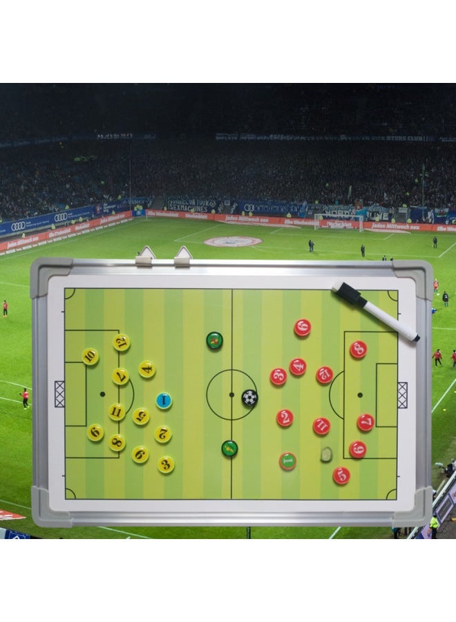Generic Football Aluminum Alloy Frame Tactical Board Coach Special Basketball Can Be Hung On The Wall Magnetic Erasable-Specifications:Aluminum Handball - Image 1