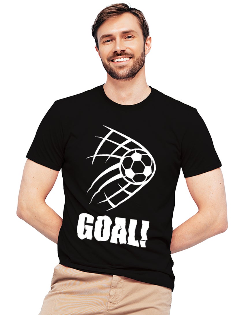Fashion World Cotton T-shirt Printed with High-quality FOOTBALL - Image 1