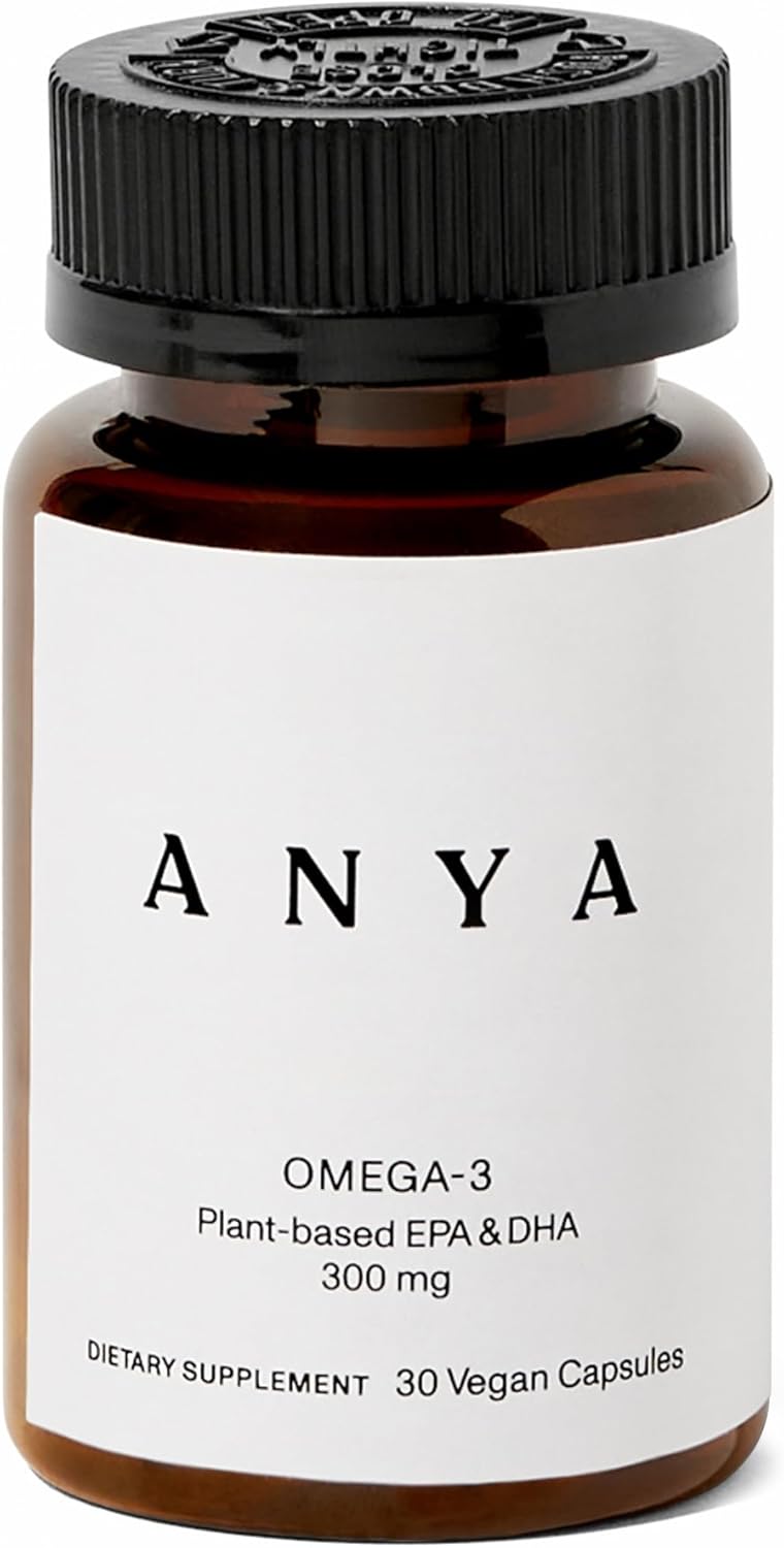 ANYA Omega3 with 300mg of DHA and EPA Clean Ingredients NonGMO 100 Vegan Gluten Soy and Dairy Free Baby Shower Gifts  Breastfeeding Postnatal Supplement Lactation Support - Image 1