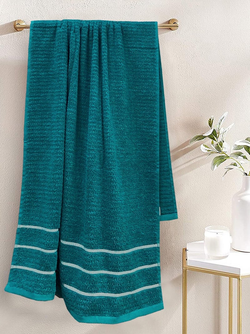 BIANCA Extra Plush Turkish Terry Towels -1pc Bath Towel Size (Mint-Tea) | 480 GSM l 100% Cotton Towel | Bath Towel for Men, Bath Towel for Women Solid-Teal - Image 1