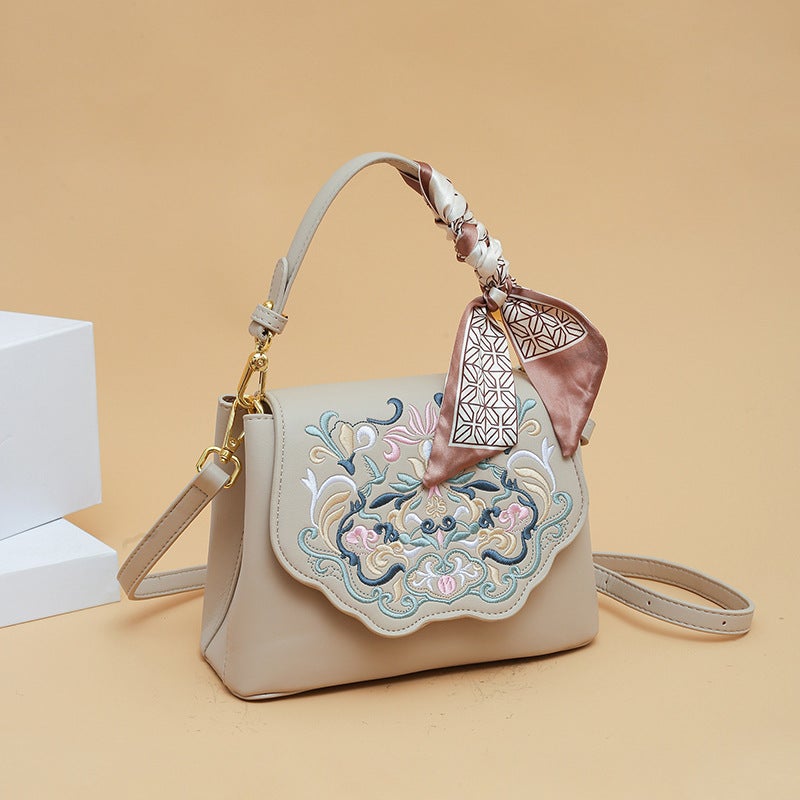 Crossbody Bag for Women 2026 New Model High-End Fashion Retro Artistic Chinese Style Embroidered Shoulder Bag Cross-Border