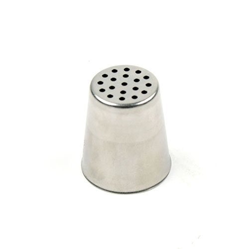Ateco Large Grass Tube Piping Tip Round Opening Silver Stainless Steel