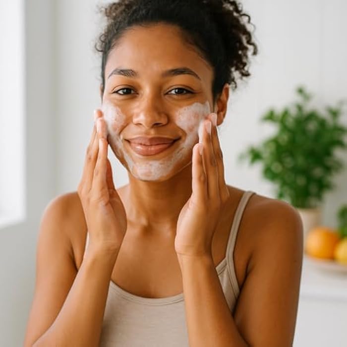 Global Beauty Care Vitamin C Facial Cleanser – Niacinamide, AHA & Vitamin E, 3-Pack (3x 2.5 fl oz) - Image 3