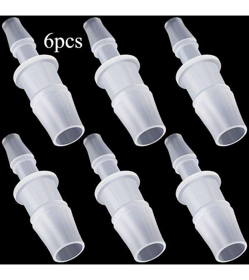 6Pcs Heavy Duty Leak Proof Blanc Barb Pipe Reducers Threaded Connections With Barb Ends For Boats Aquariums Plumbing Pneumatic Systems Compatible With NPT And G Threads Durable Plumbing Adapters For Marine Lab DIY Projects - Image 3