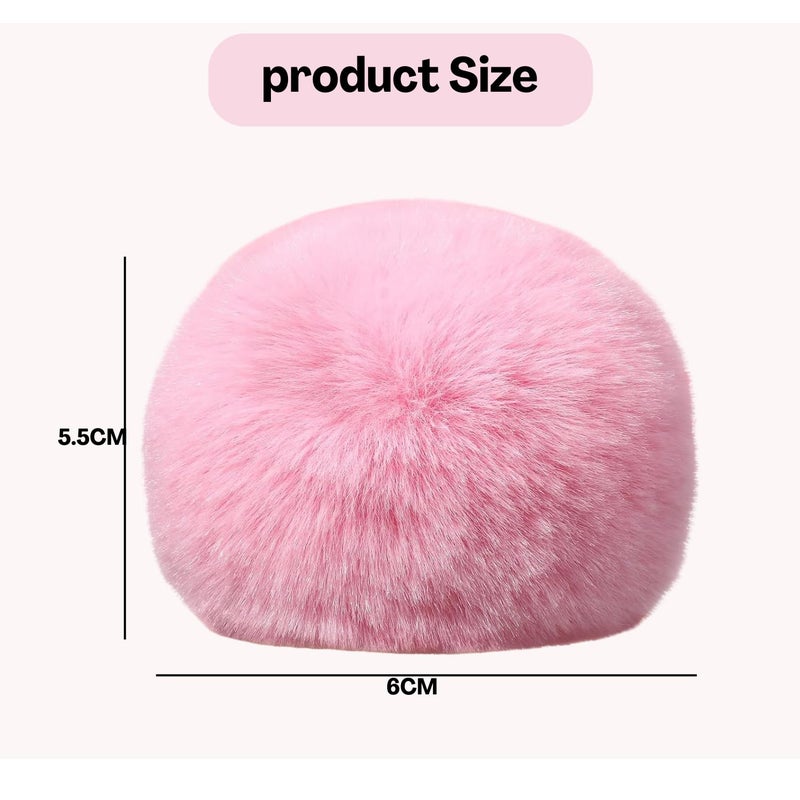 Flavizo 2Pcs Pink Mic Cover Furry – Pop Filter Windscreen for Small Microphone 0.5–1.2cm, Soft Foam Shield for Most Lapel Mic - Image 2