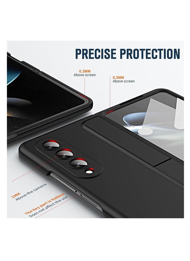 Aookay Case for Samsung Galaxy Z Fold 6 with Pen, Build-in Screen Protector, with Detachable Pen Holder and Kickstand Case for Z Fold 6 [Not Original Pen] (Black)  - Image 3