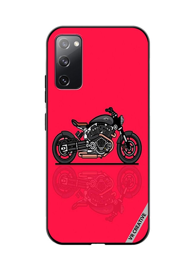 VR CREATIVE Protective Case Cover For Samsung Galaxy S20 FE 5G Bike Design Multicolour - Image 1