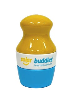 Solar Buddies Solar Buddies Sunscreen Applicator - Single Blue - Refillable Roll on Sponge Sunscreen, Suncream & Lotion Applicator For Kids, Adults & Families - Holds 3.4fl oz, Perfect Size for Travel  - Image 1